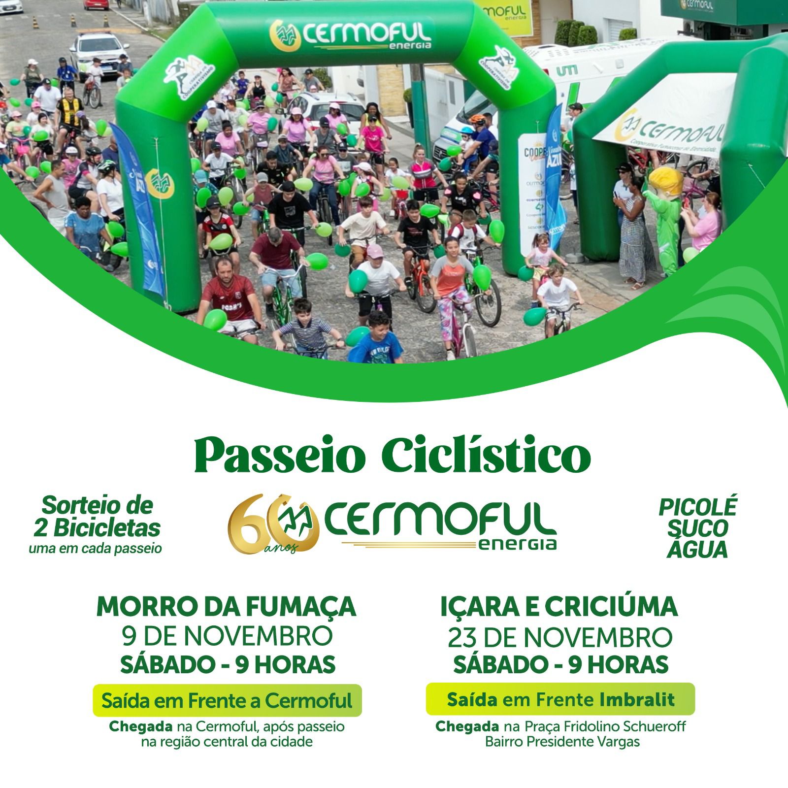 Passeio Ciclístico da Cermoful!